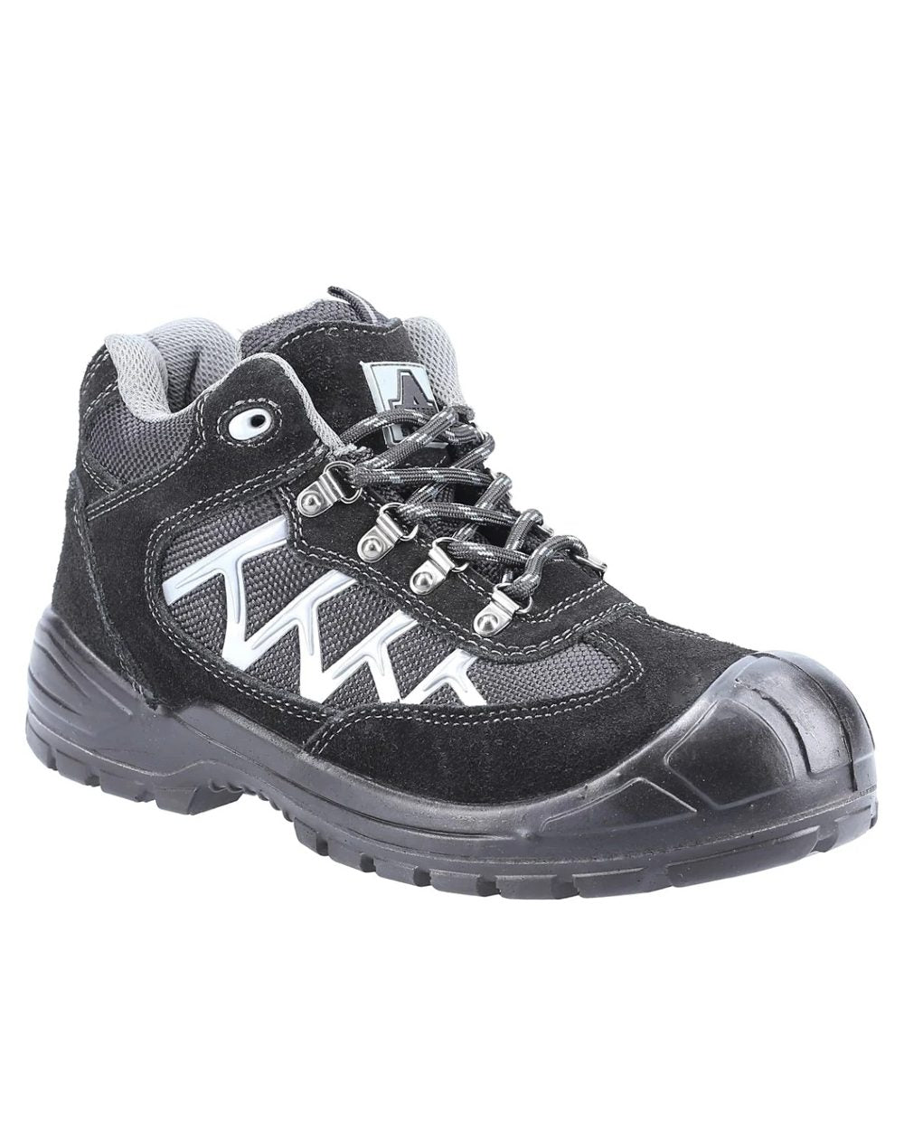 Black coloured Amblers Safety AS255 S1P SRC Safety Boots on white background