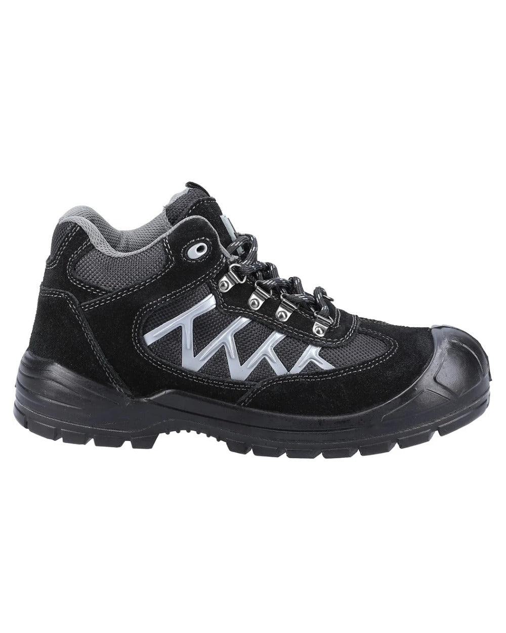 Black coloured Amblers Safety AS255 S1P SRC Safety Boots on white background