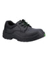 Black coloured Amblers Safety AS504 Aspen S1 SRC Safety Shoes on white background