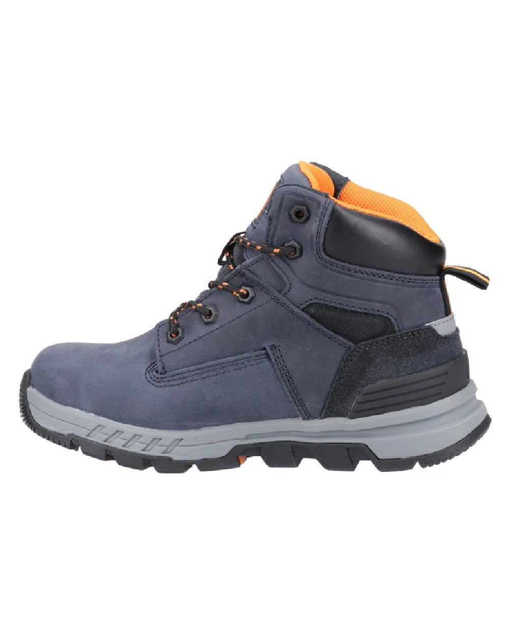 Navy coloured Amblers Safety AS613 Elena Safety Boots on white background