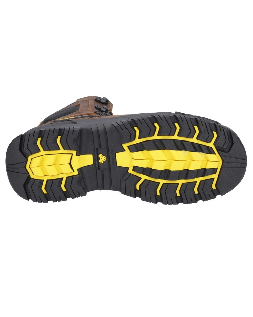 Brown coloured Amblers Safety Mens AS964C Detonate S7S SR Waterproof Safety Boots on white background