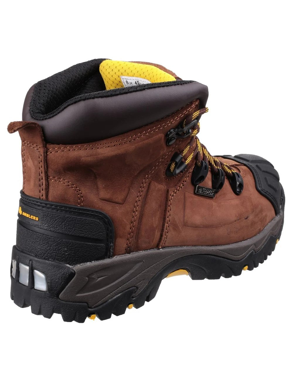 Brown Coloured Amblers Safety Mens FS39 Waterproof S3 SRC Safety Boots on white background