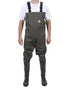 Green Amblers Safety Tyne S5 SRA Chest Safety Waders on white background