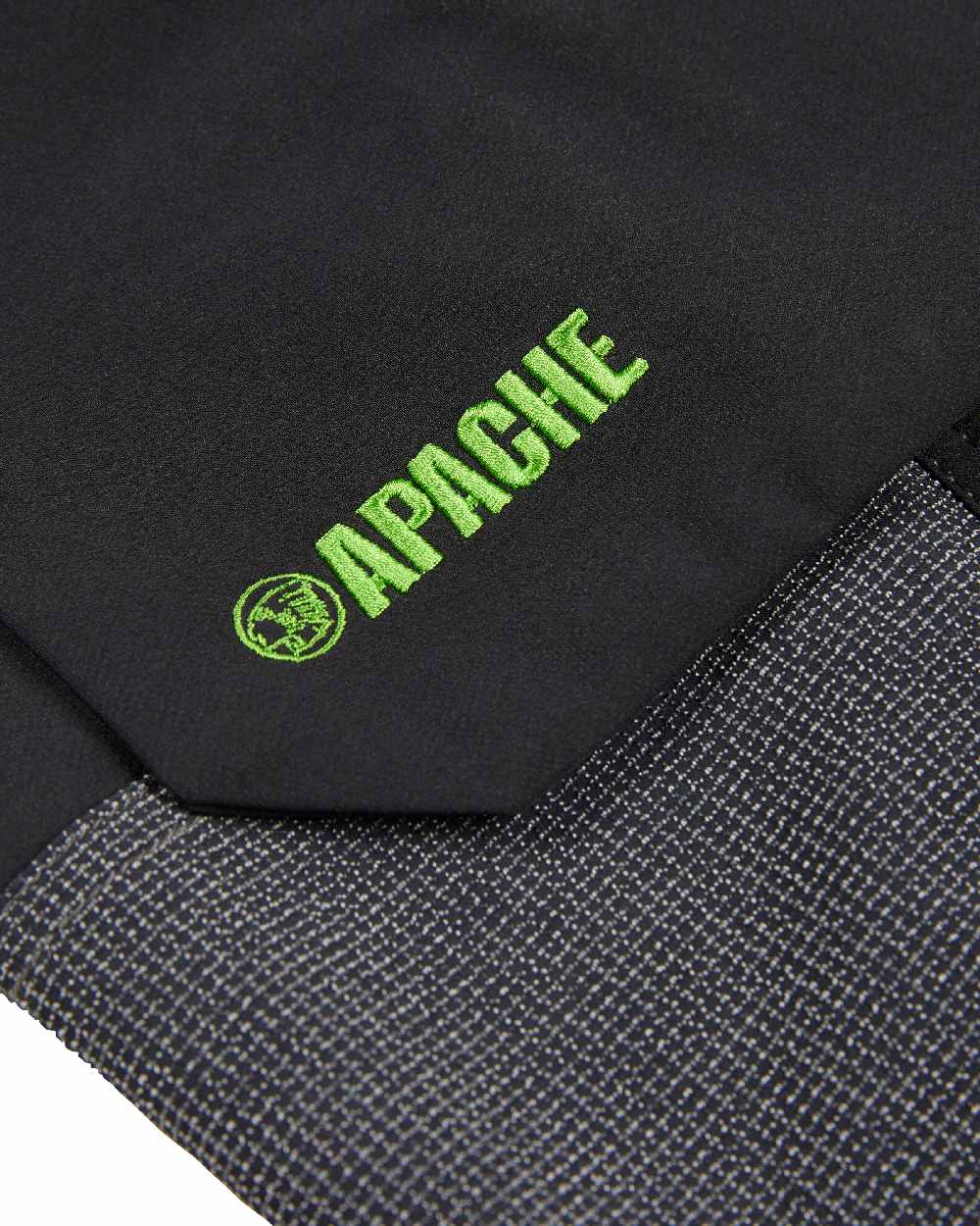 Black Grey Coloured Apache Mens 4-Way Stretch Watson Jogger on white background