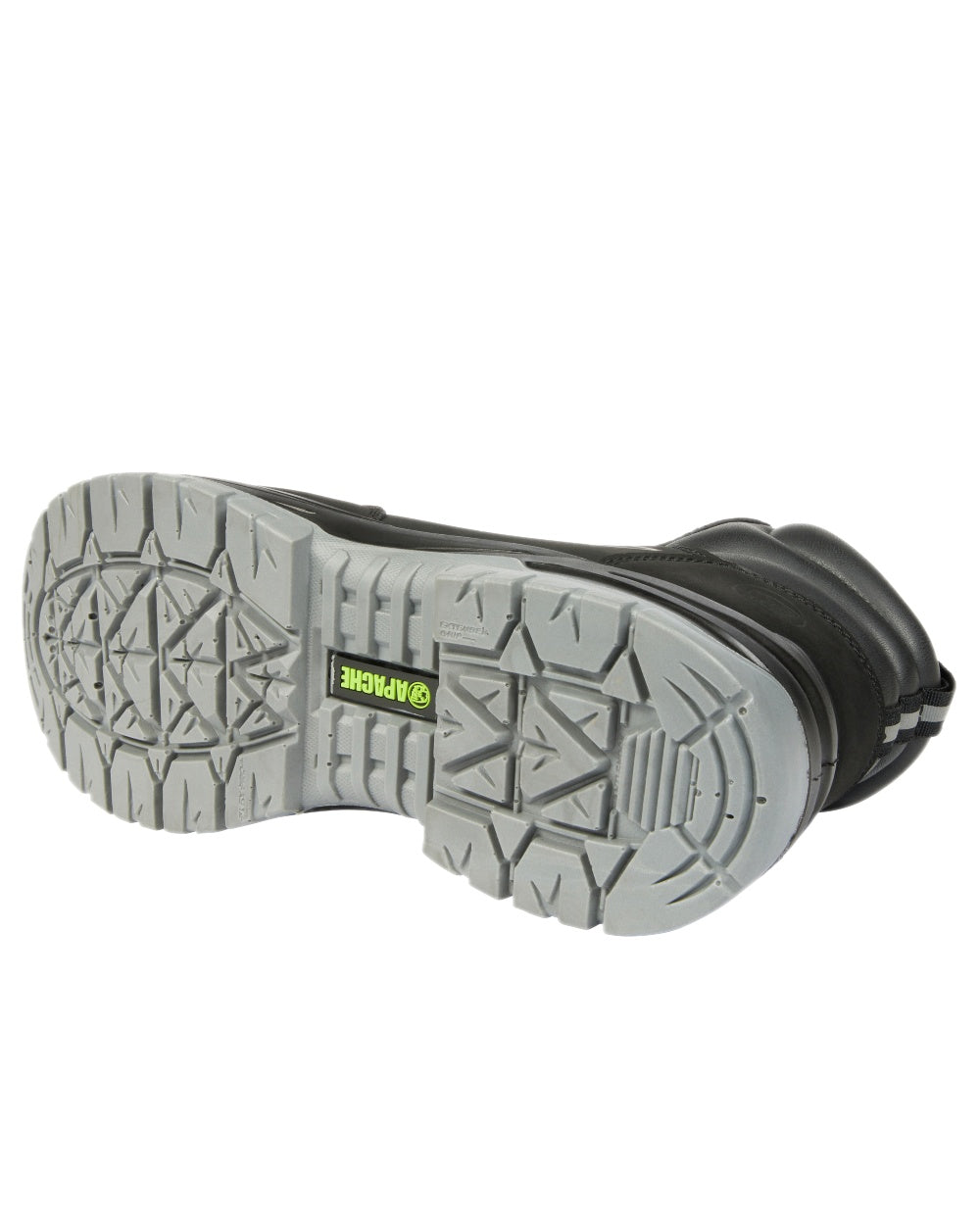 Black Coloured Apache Mens Armstrong Recycled Suede Trainer Boots on white background