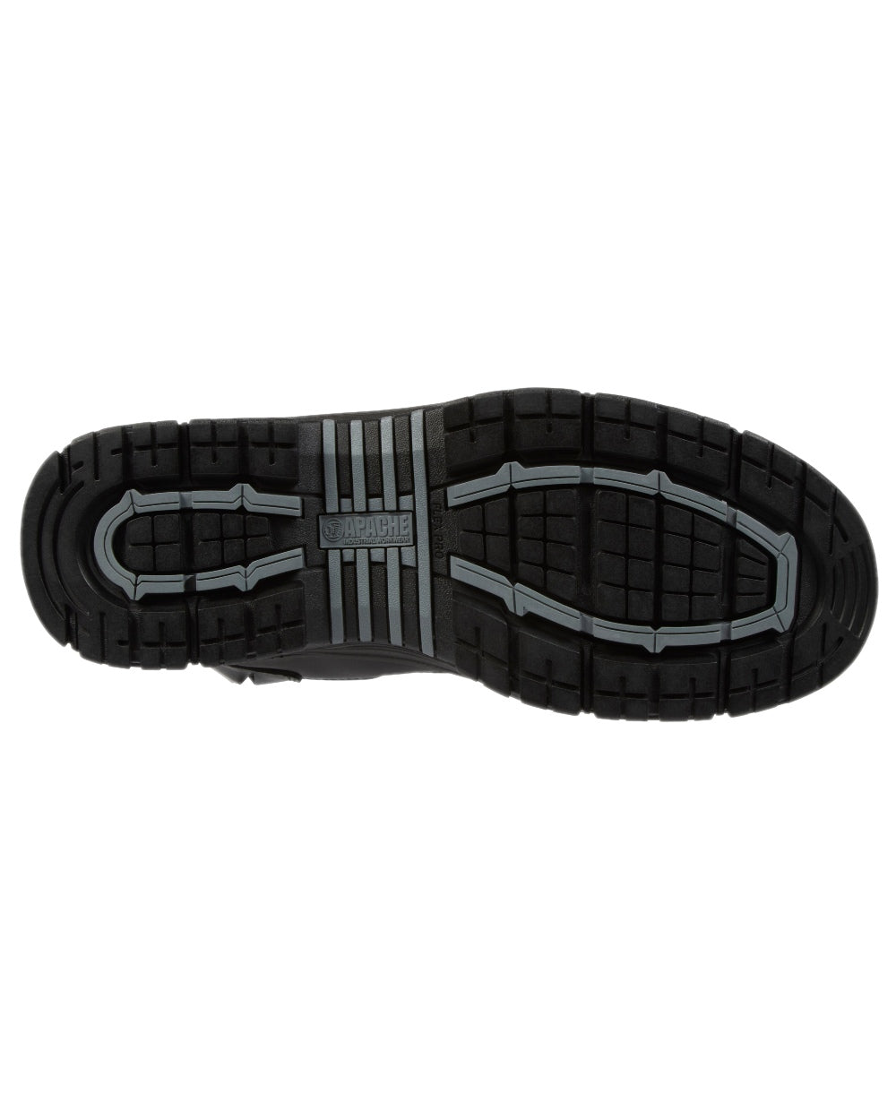 Black Coloured Apache Mens Combat High Leg Waterproof Safety Boots on white background