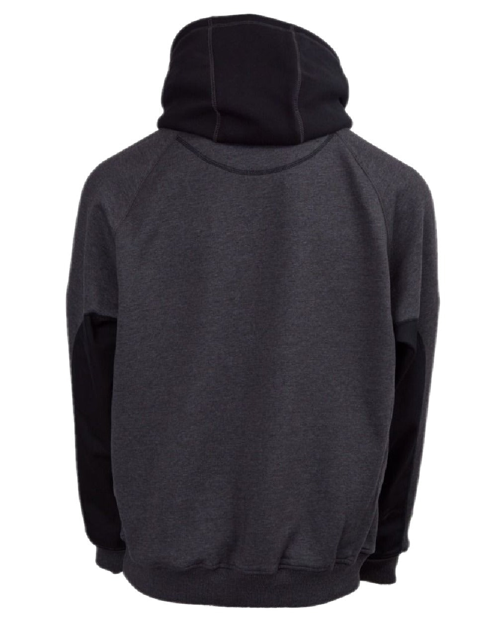 Grey Black Coloured Apache Mens Kingston Hooded Sweatshirt on white background