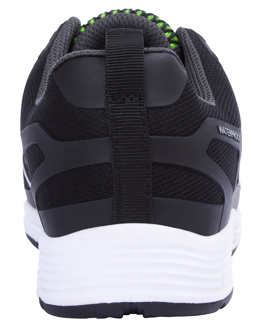 Black Coloured Apache Mens Motion Waterproof Sports Trainer Shoes on white background