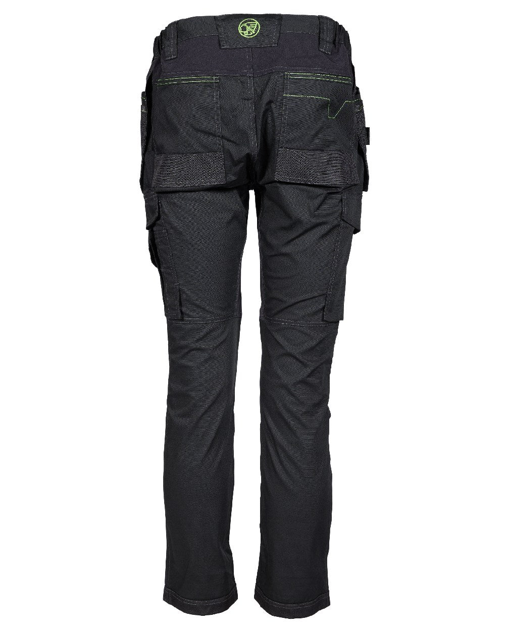 Black Coloured Apache Mens Sudbury Stretch Slim Fit Trousers on white background