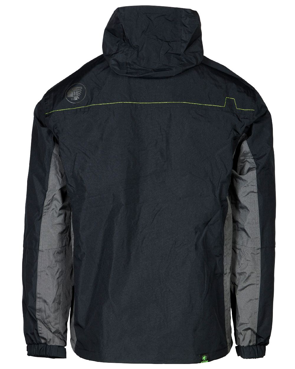 Black Charcoal Coloured Apache Mens Welland Waterproof Jacket on white background