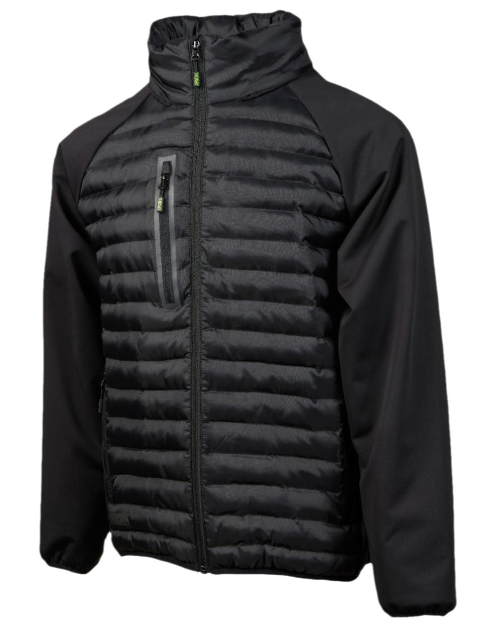 Black Coloured Apache Mens Ashcroft Hybrid Jacket on white background
