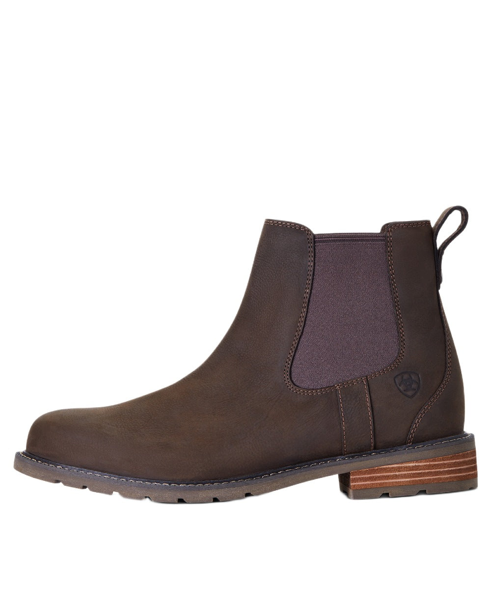 Java coloured Ariat Wexford Waterproof Boots on white background