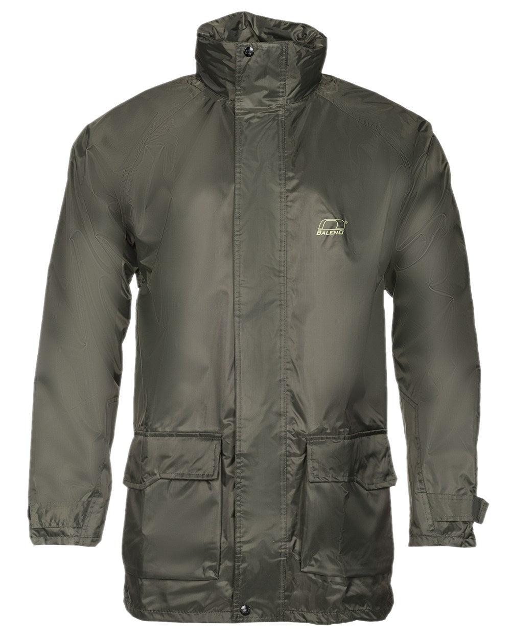 Khaki Coloured Baleno Dolomit Rain Jacket on white background