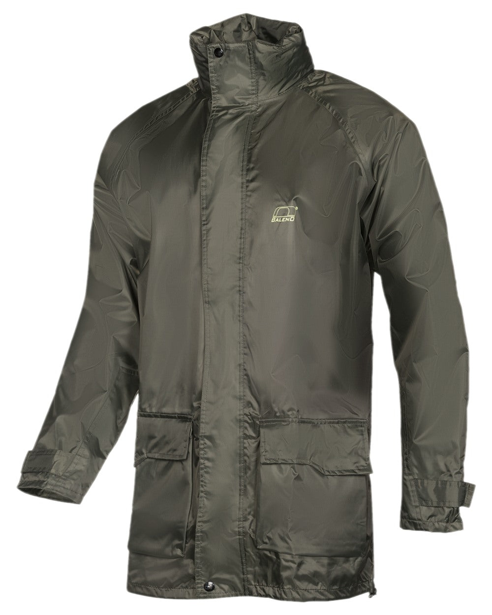 Khaki Coloured Baleno Dolomit Rain Jacket on white background