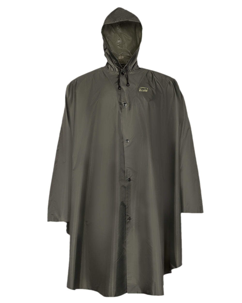Khaki Coloured Baleno Tornado Nylide Rain Poncho on white background
