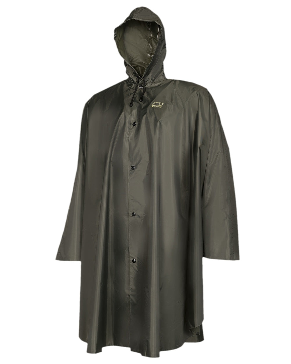 Khaki Coloured Baleno Tornado Nylide Rain Poncho on white background