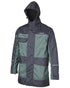 Greenstone Charcoal coloured Betacraft ISO940 Waterproof Parka on white background