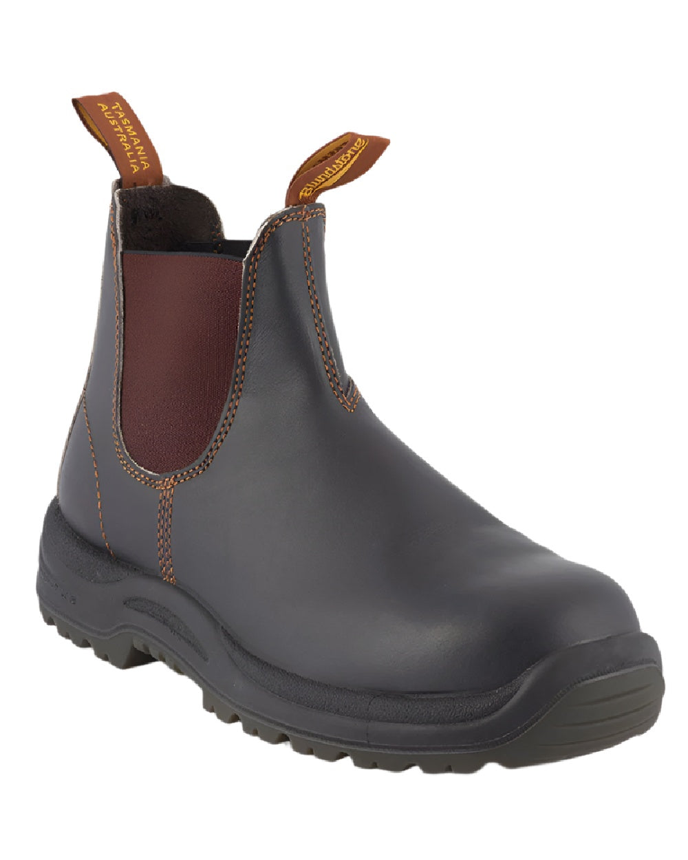 Brown coloured Blundstone 192 Safety Boots on white background