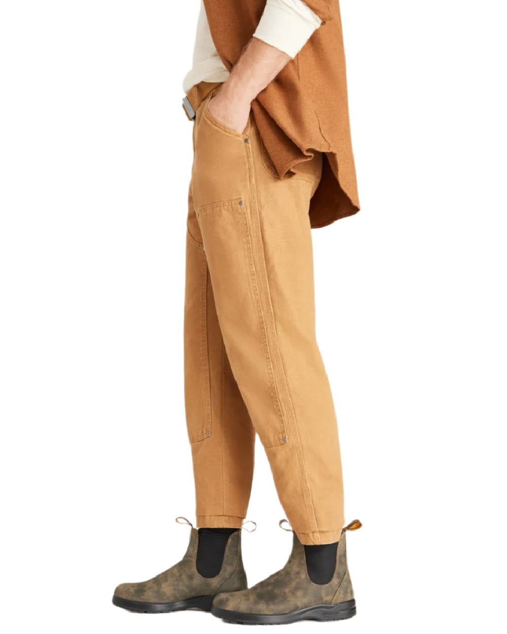 Rustic Brown Coloured Blundstone 2056 Rustic Brown Chelsea Boots on white background