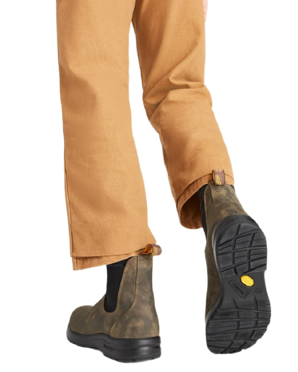 Rustic Brown Coloured Blundstone 2056 Rustic Brown Chelsea Boots on white background