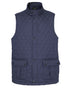 Navy coloured Champion Ashby Quilted Body Warmer on white background
