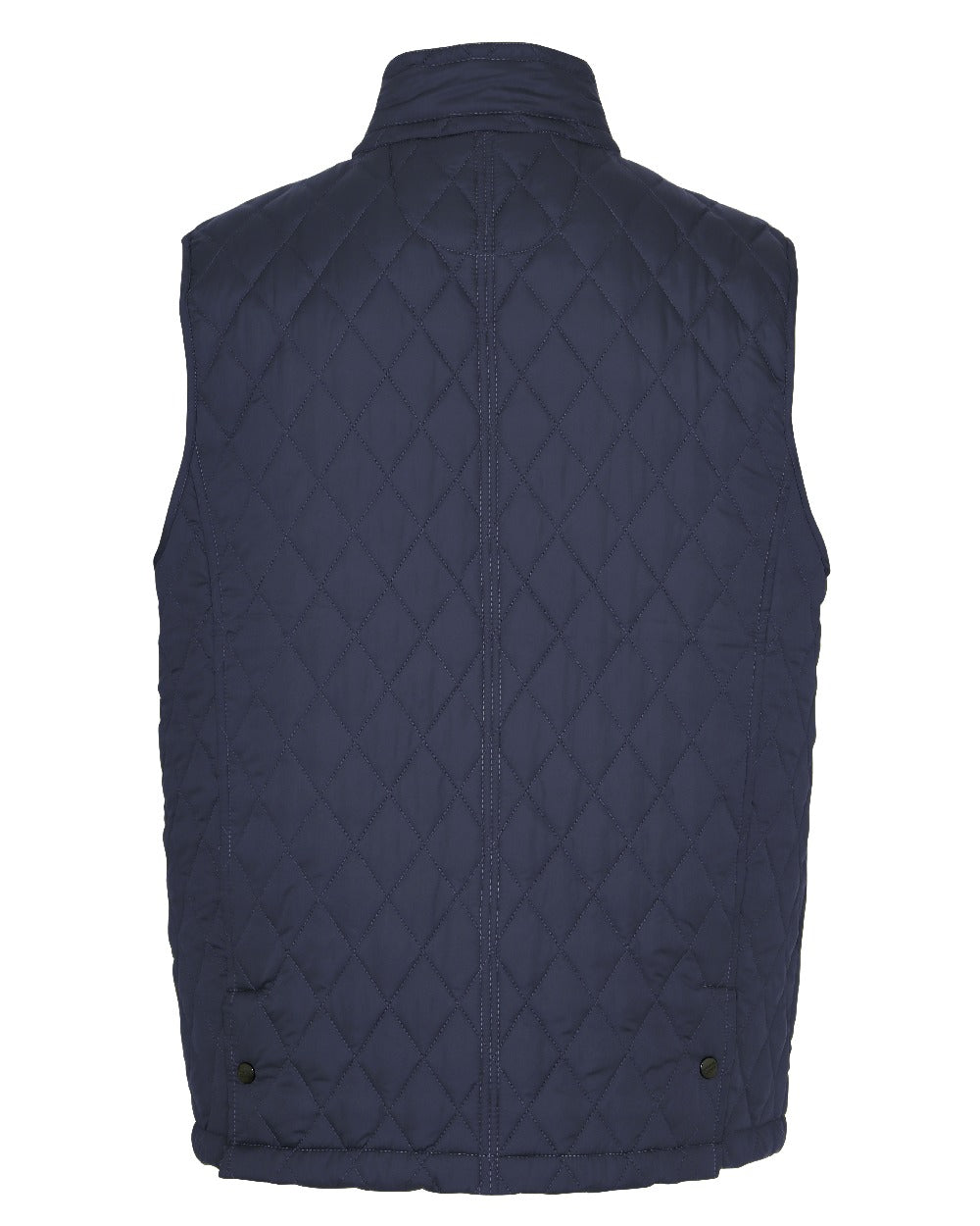 Navy coloured Champion Ashby Quilted Body Warmer on white background