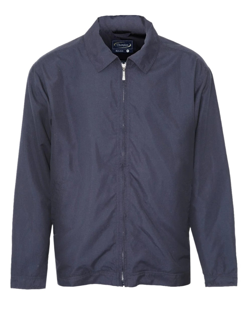 Navy coloured Champion Birkdale Lightweight Jacket on white background
