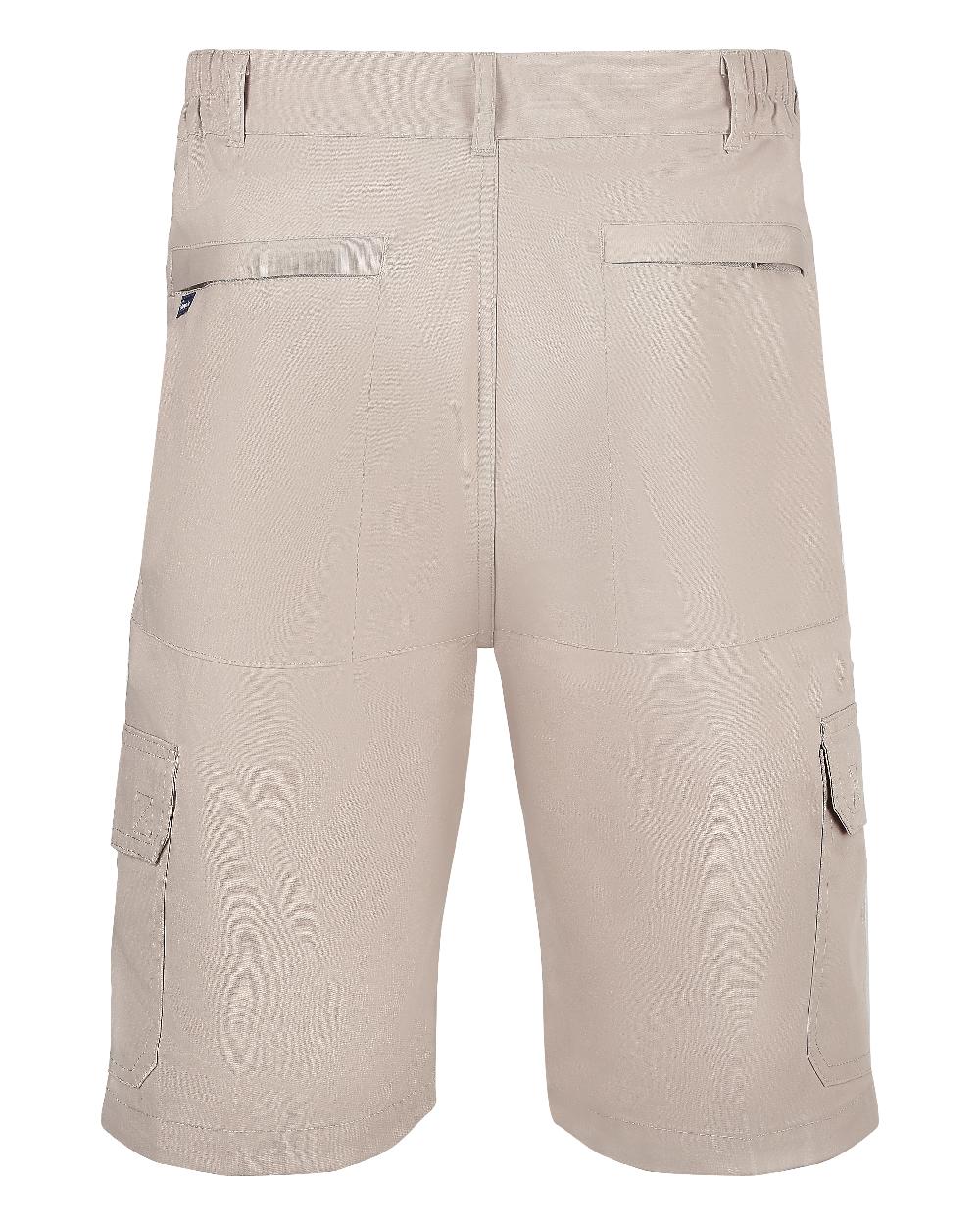 Stone coloured Champion Bretton Multi-Pocket Activity Shorts on white background