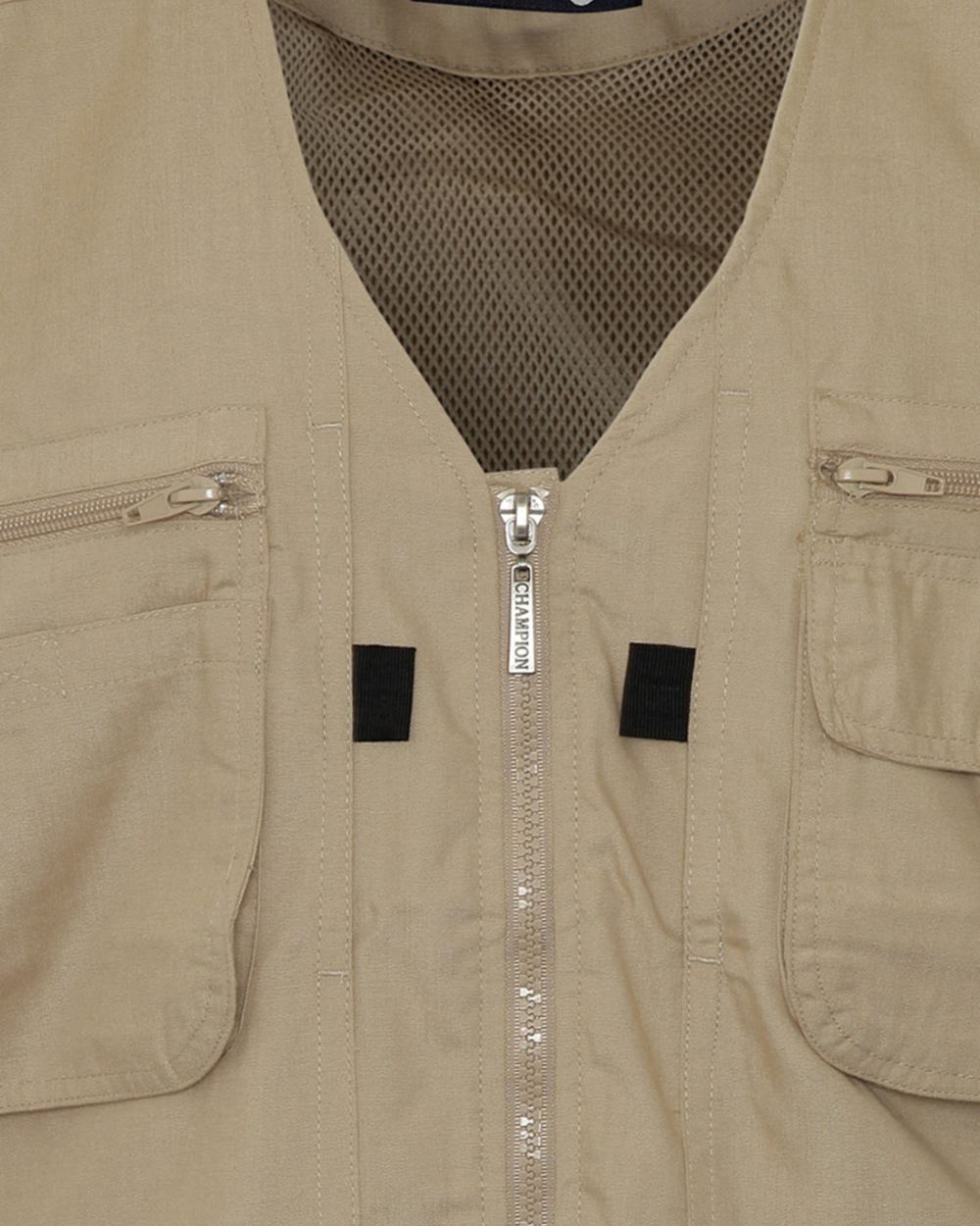 Stone coloured Champion Dale Gilet on white background