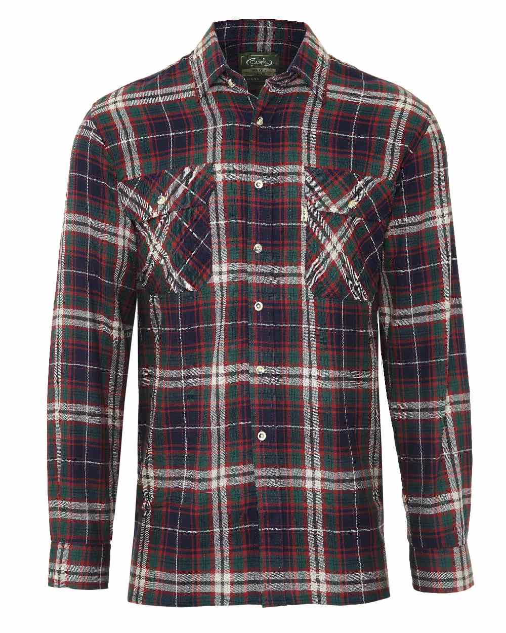 Blue coloured Champion Kempton Work Shirt on white background