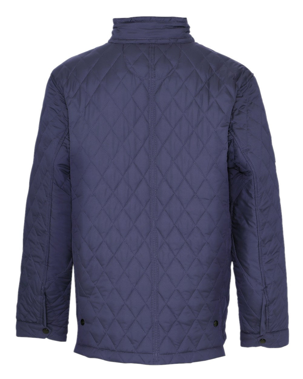 Navy coloured Champion Padstow Quilted Jacket on white background