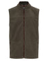 Olive coloured Champion Portree Fleece Gilet on white background
