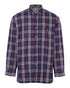 Blue coloured Champion Stroud Micro Fleece Lined Shirt on white background