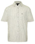 Green coloured Champion Tattersall Short Sleeved Shirt on white background
