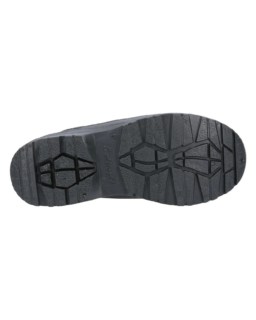 Black coloured Cotswold Coleford Wellington Boots on white background