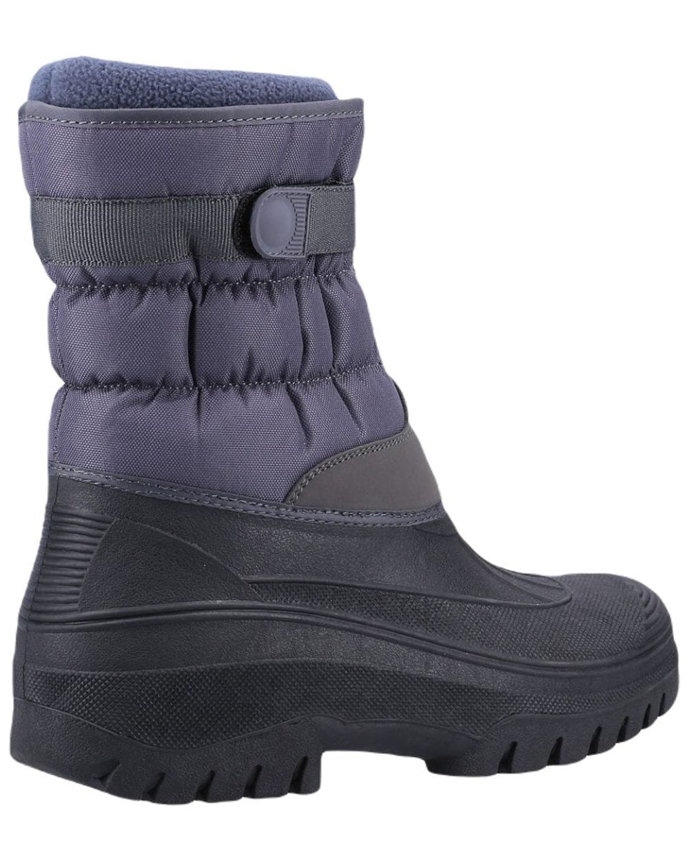 Grey coloured Cotswold Mens Chase Zip Up Winter Boots on white background