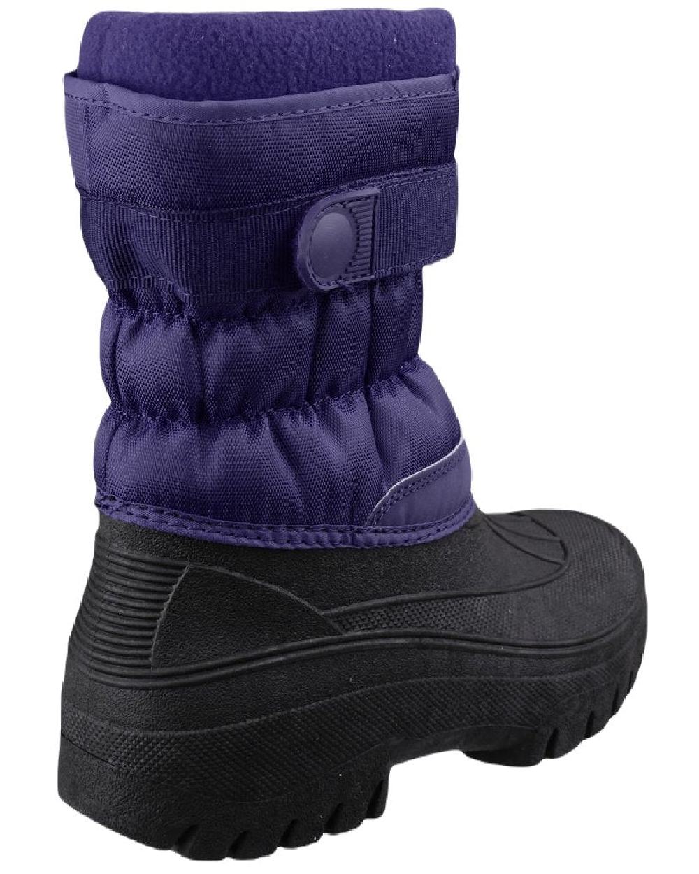 Navy coloured Cotswold Mens Chase Zip Up Winter Boots on white background