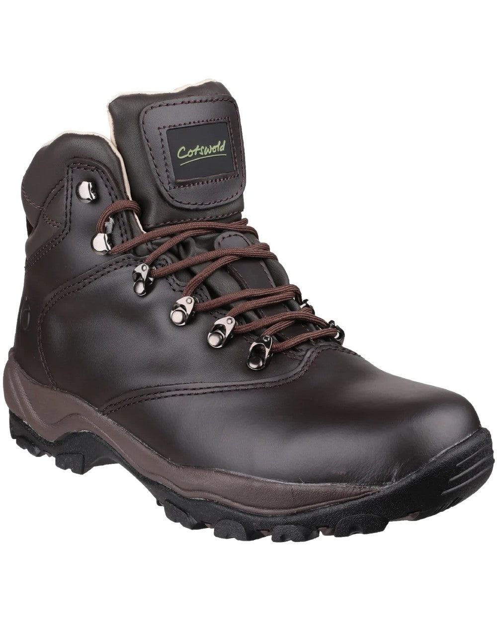 Brown coloured Cotswold Mens Winstone Boots on white background