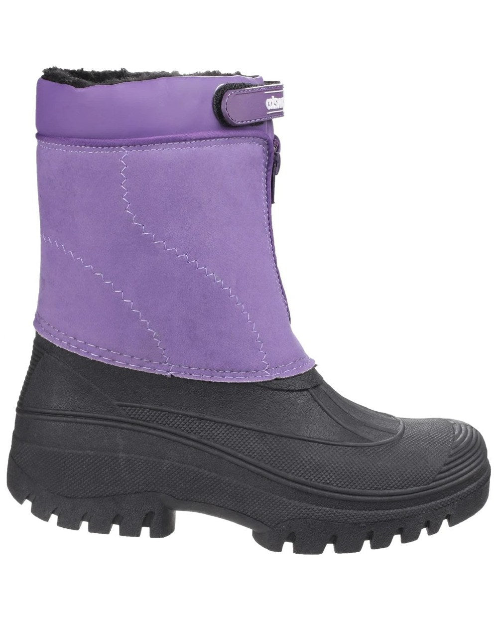 Purple coloured Cotswold Womens Venture Waterproof Winter Boots on white background
