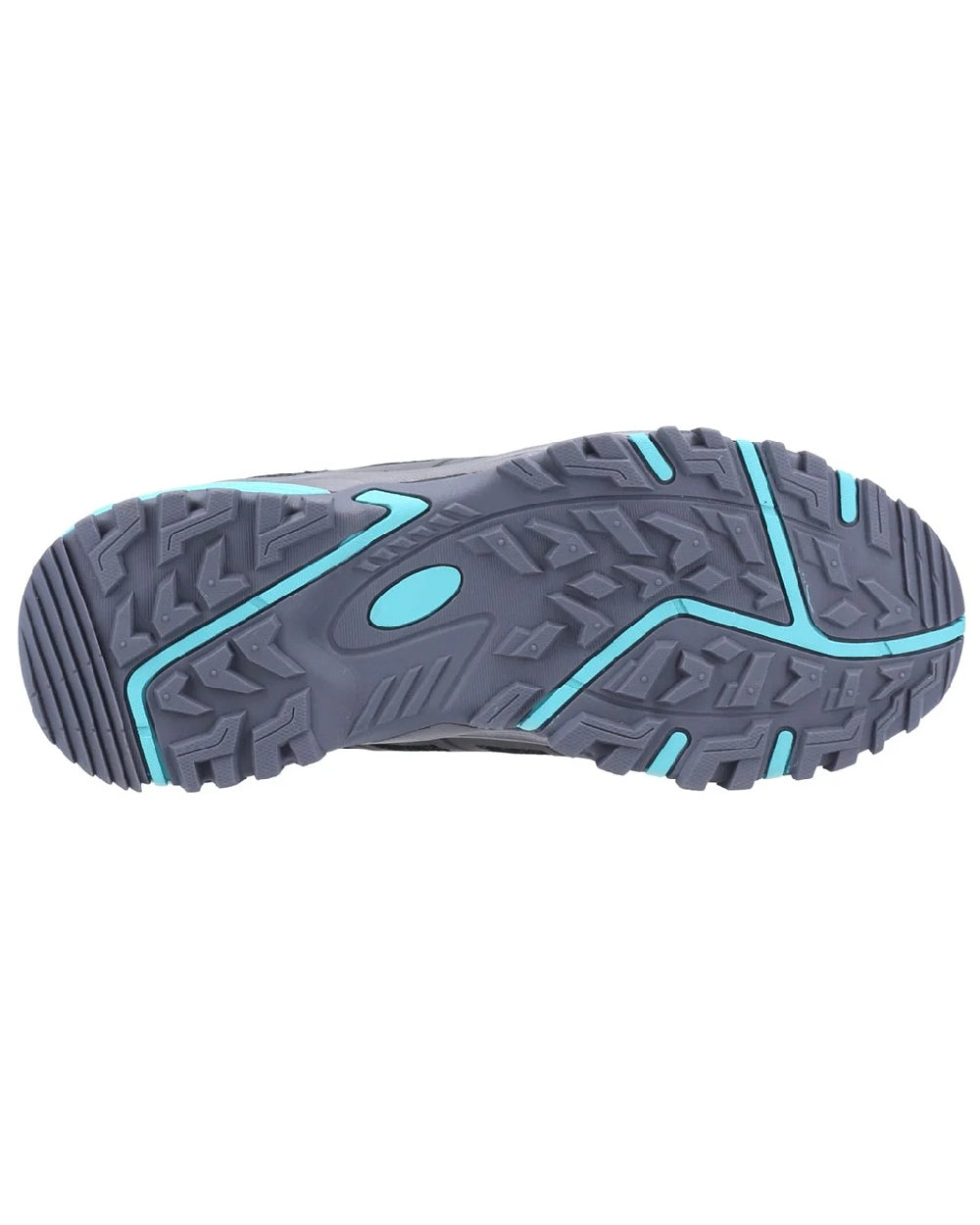 Grey coloured Cotswold Womens Wychwood Recycled Walking Shoes on white background