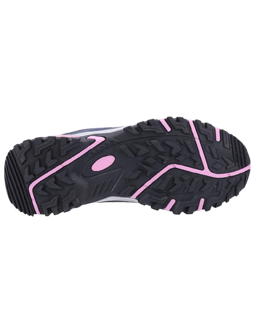 Navy coloured Cotswold Womens Wychwood Recycled Walking Shoes on white background