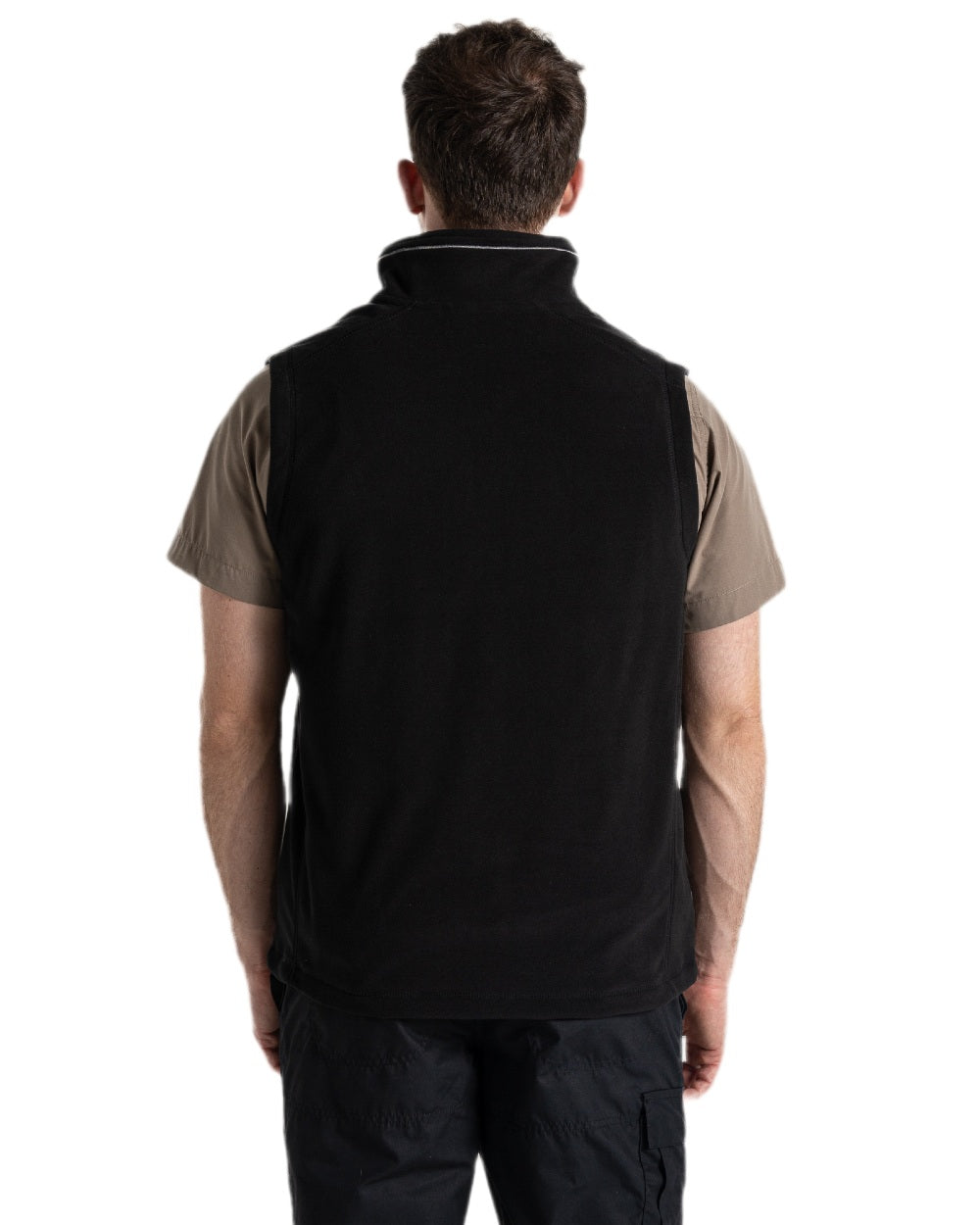 Black Coloured Craghoppers Expert Mens Corey Fleece Vest on white background