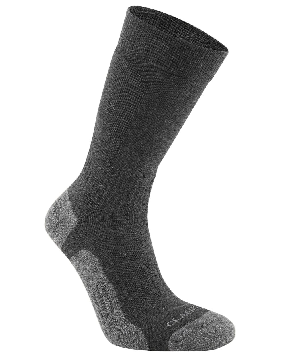 Black coloured Craghoppers Expert Trek Socks on white background