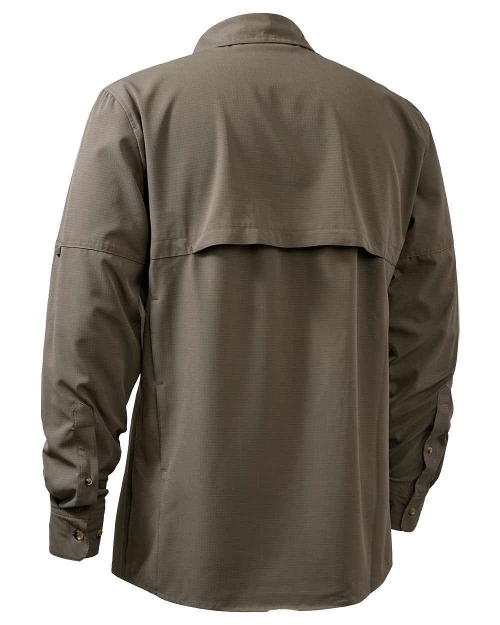 Stone Grey coloured Deerhunter Canopy Shirt on white background
