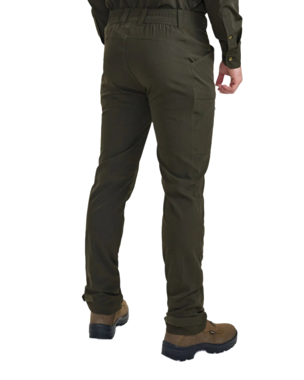 Forest Green coloured Deerhunter Canopy Trousers on white background