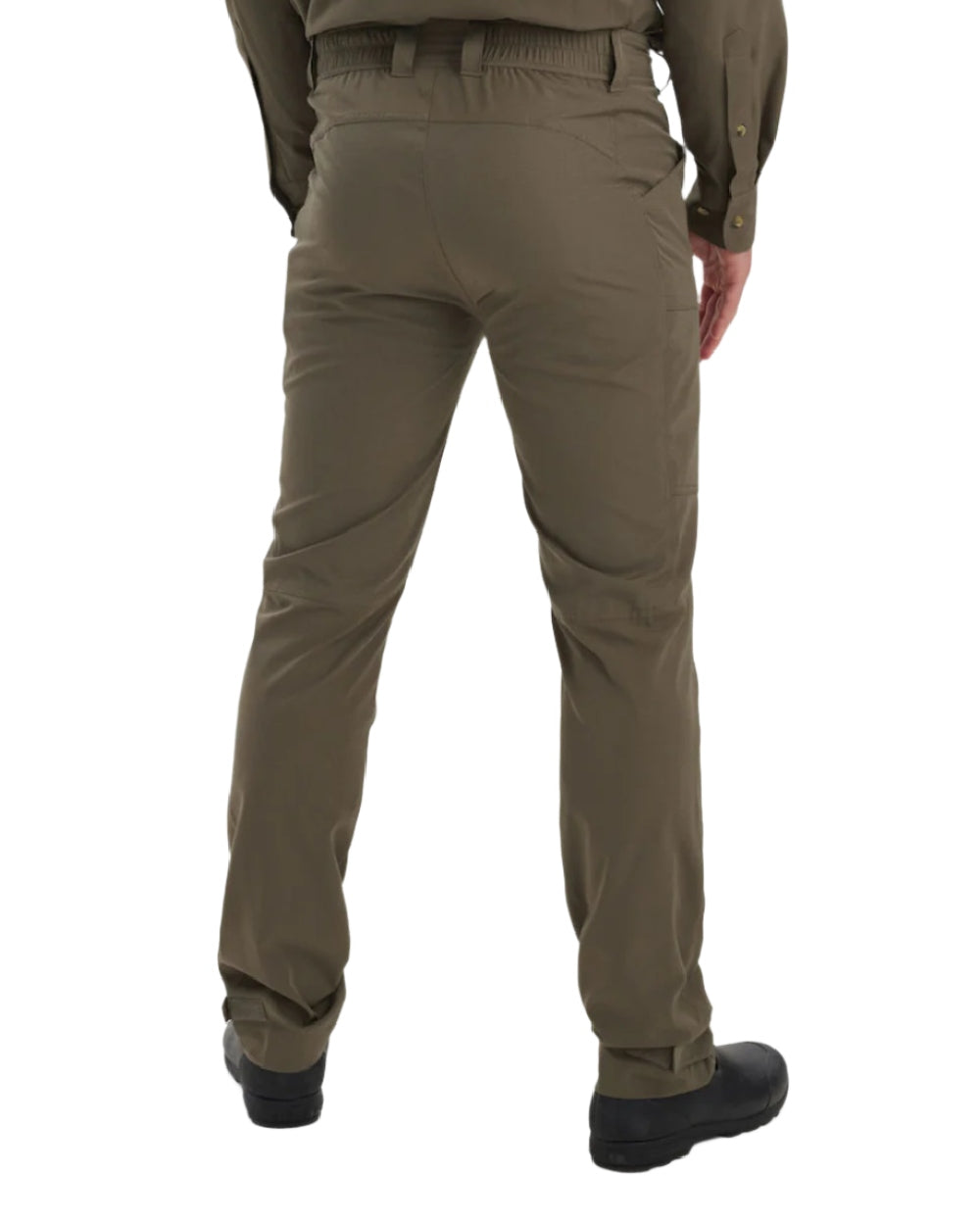Stone Grey coloured Deerhunter Canopy Trousers on white background