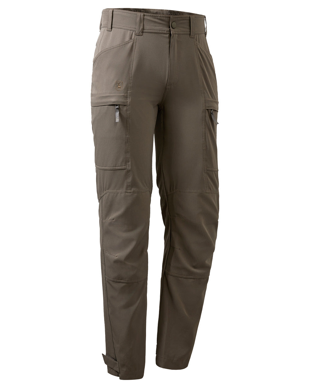 Stone Grey coloured Deerhunter Canopy Trousers on White background