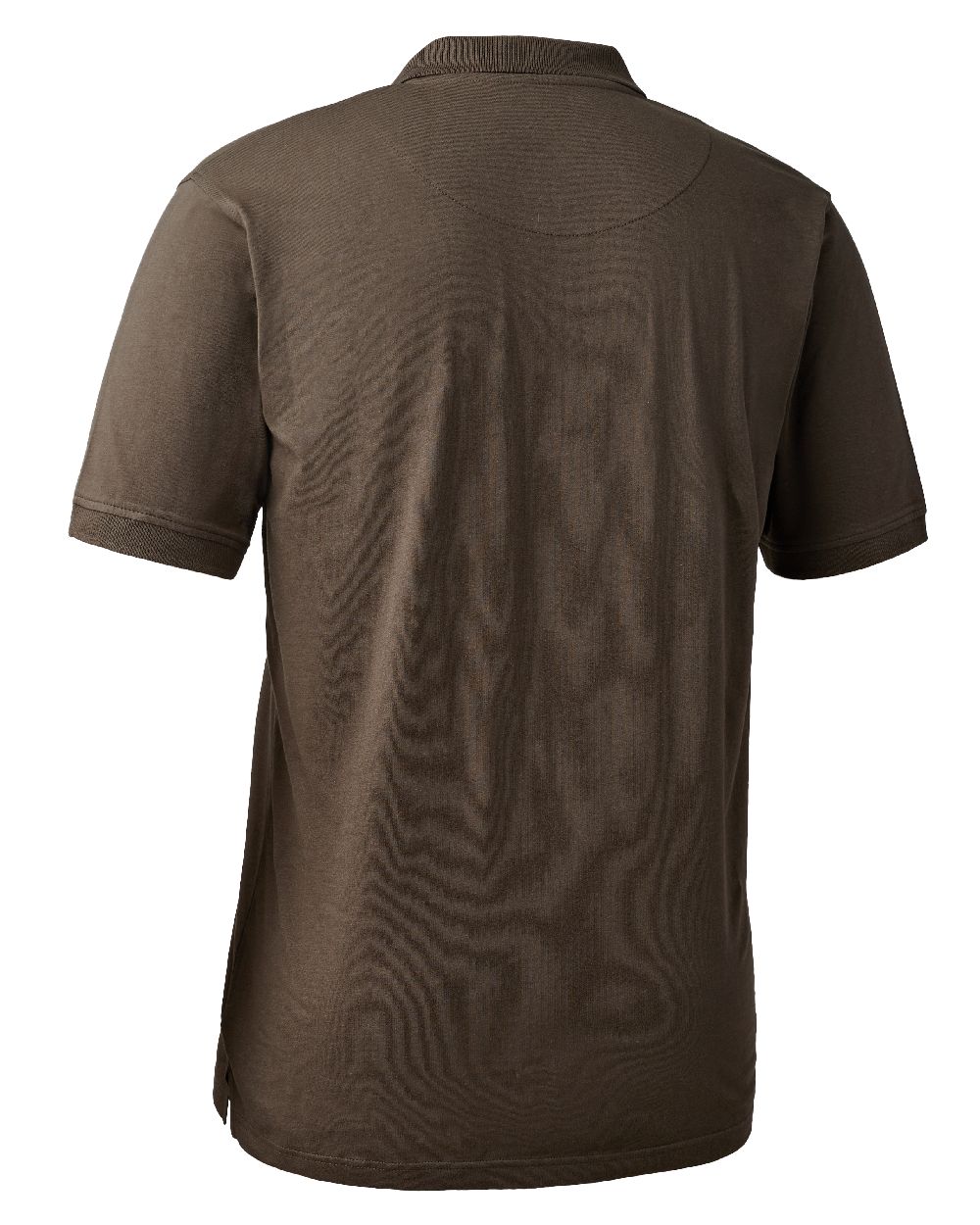 Brown Leaf coloured Deerhunter Christian Polo Shirt on white background