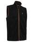 Anthracite Grey coloured Deerhunter Cumbria Fleece Waistcoat on white background