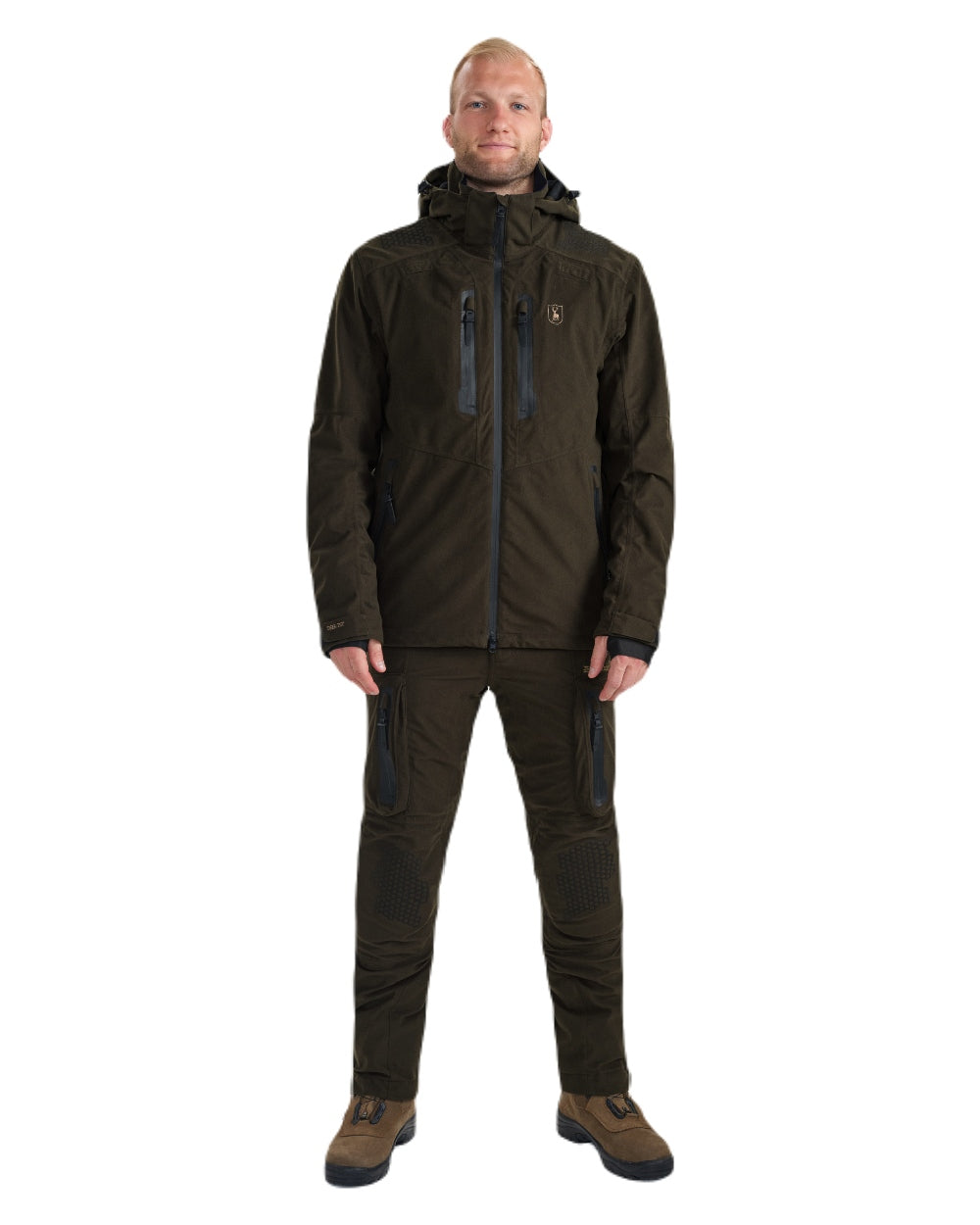 Wood coloured Deerhunter Game Pro Light Jacket on white background